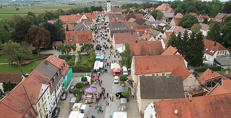 Herbstmarkt von oben